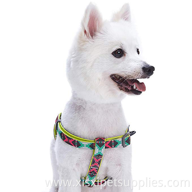 Dog Harness Comfortable Vintage Tribal Pattern Neoprene for Dogs Good Quality Metal Hook, and Etc Polyester 200 PCS Per Style